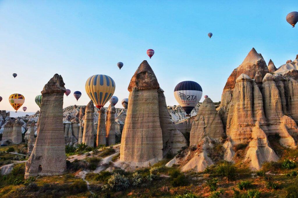 Fairy chimneys in Cappadocia