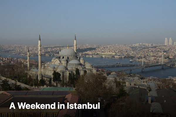 View over the historic peninsula in Istanbul