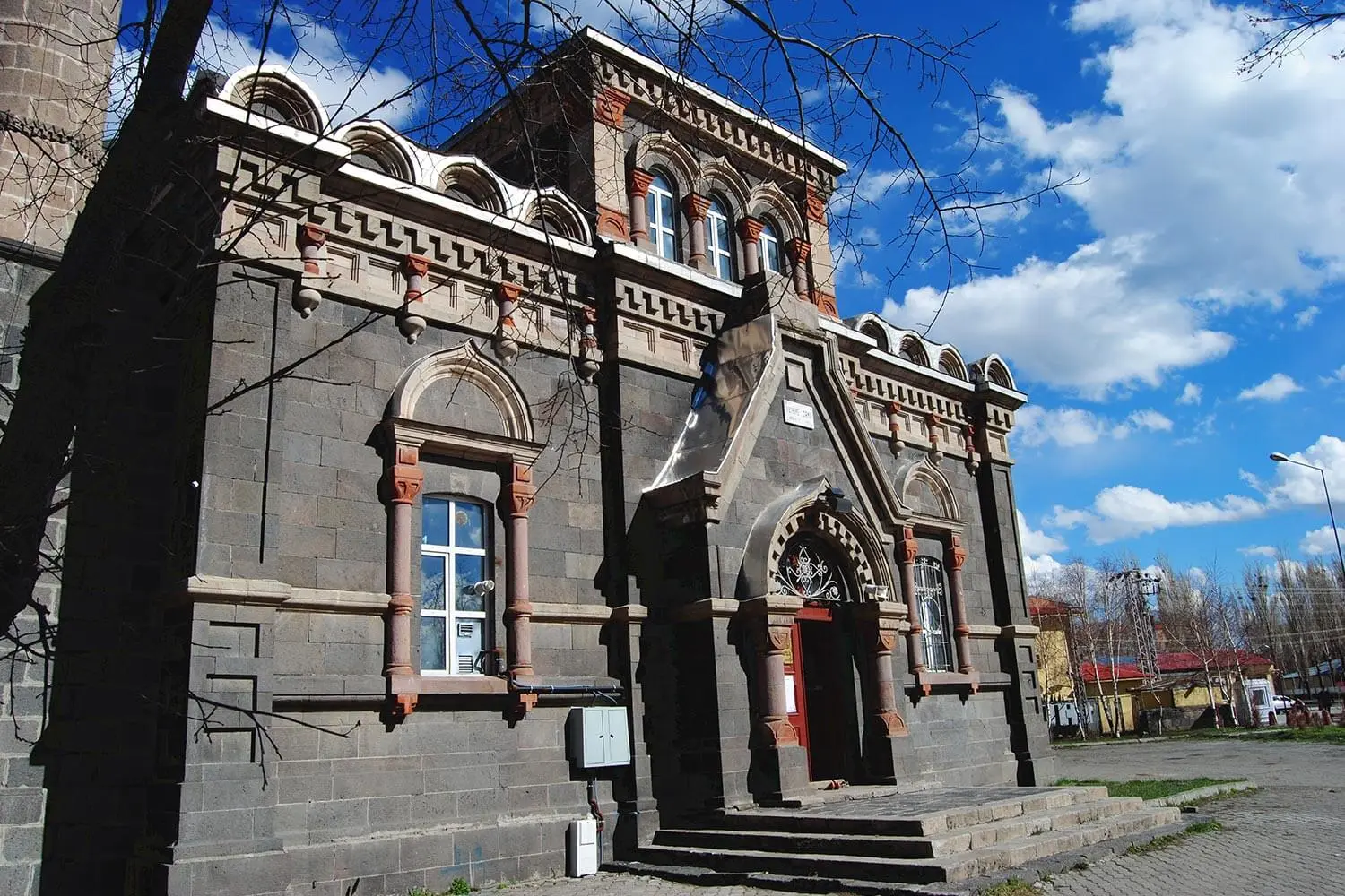 The basalt facade of Fethiye Mosque, Kars