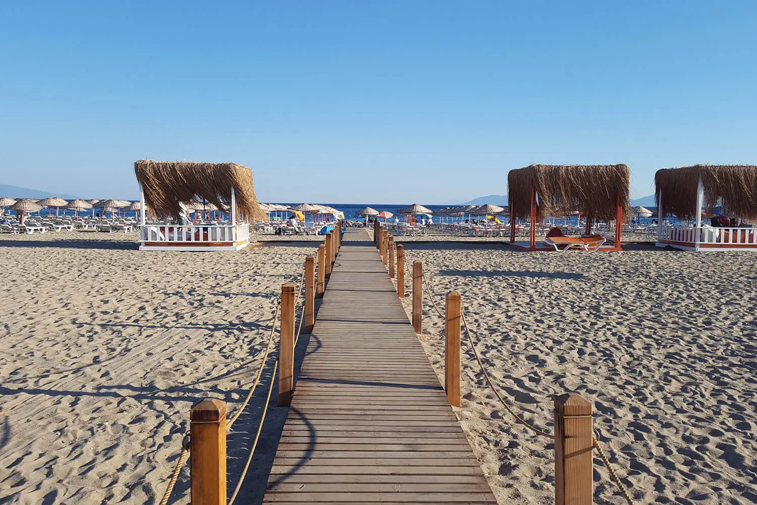 The beach at Sarımsaklı, Ayvalık