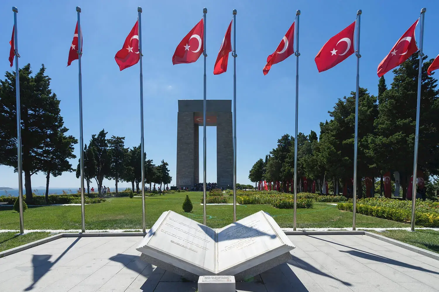 The Çanakkale Martyrs' Memorial at Gallipoli