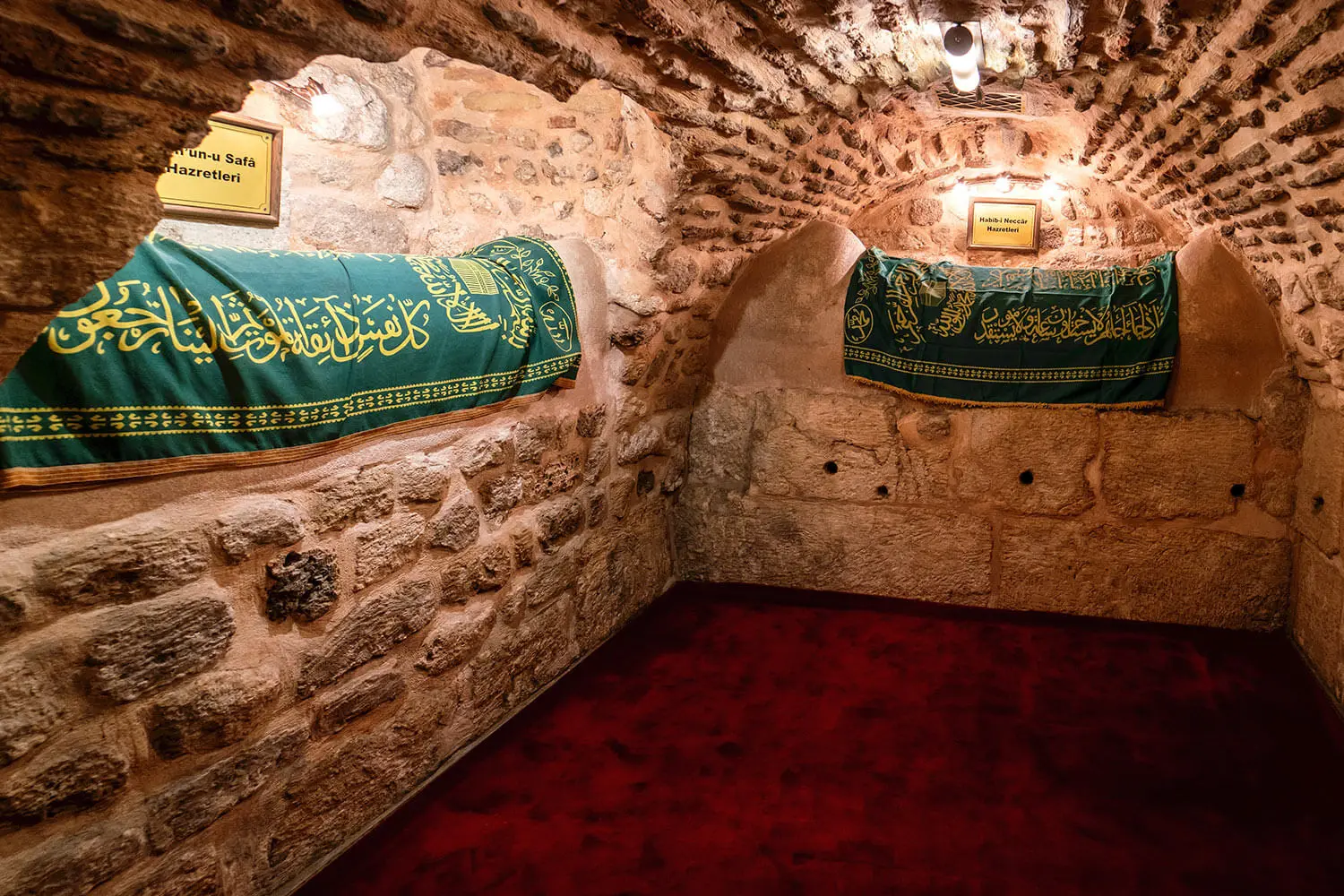 The crypt shrine of Habib-i Neccar beneath the mosque