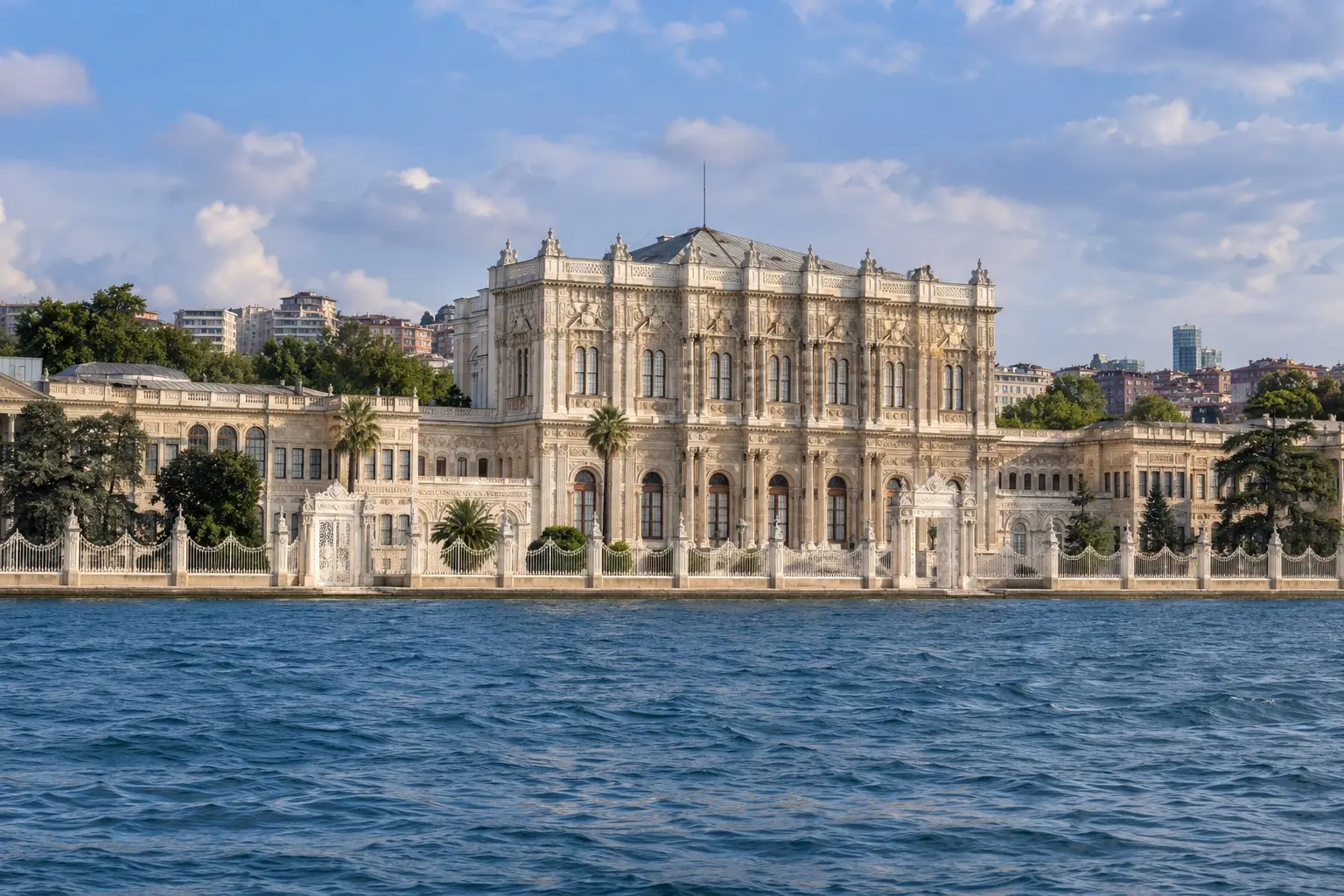 Dolmabahçe Palace seen from the Bosphorus
