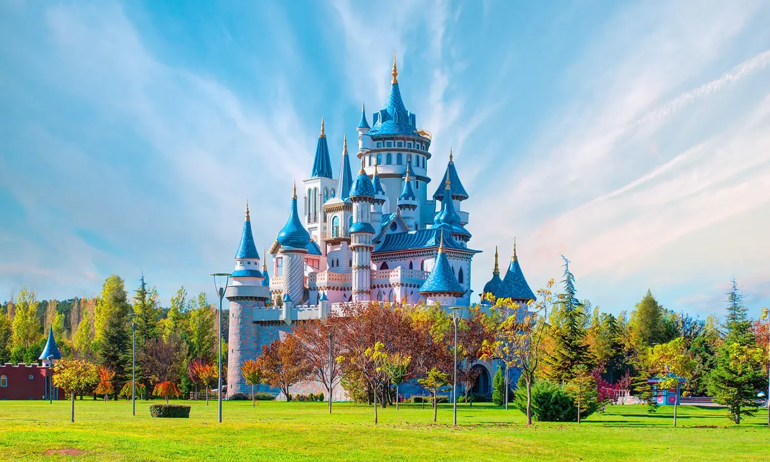 The fairy-tale castle in Sazova Park, Eskişehir