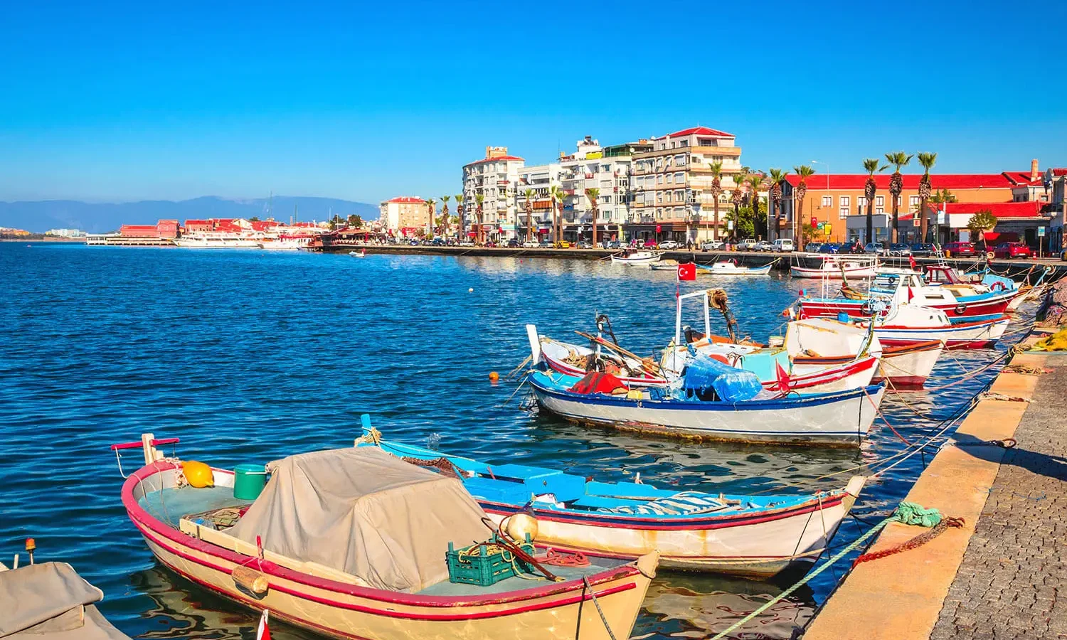 Fishing boats in Ayvalık harbour