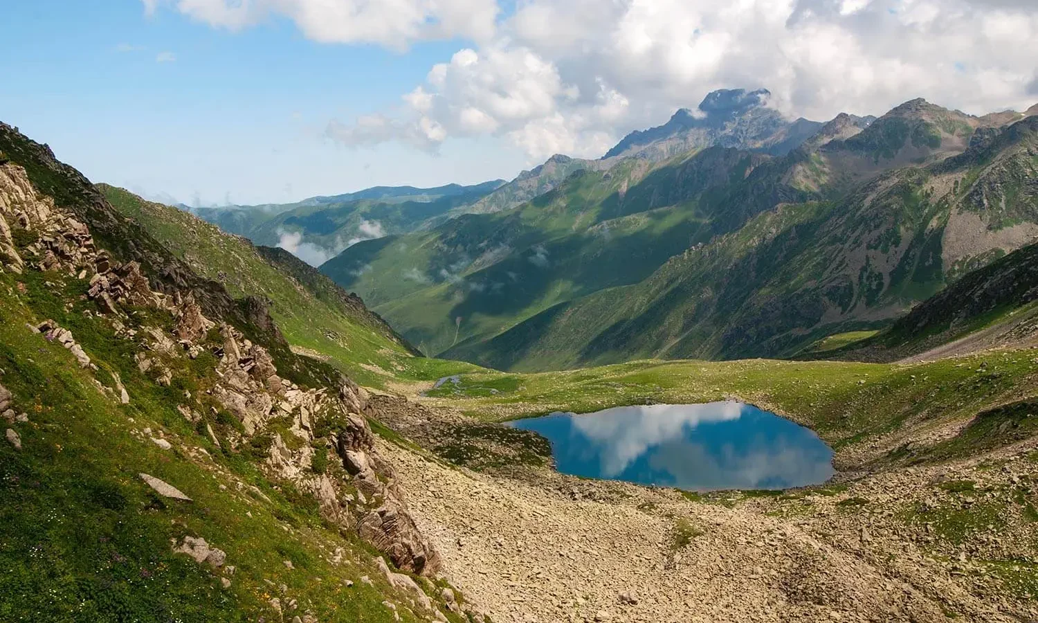 A glacial lake in the Kaçkar Mountains