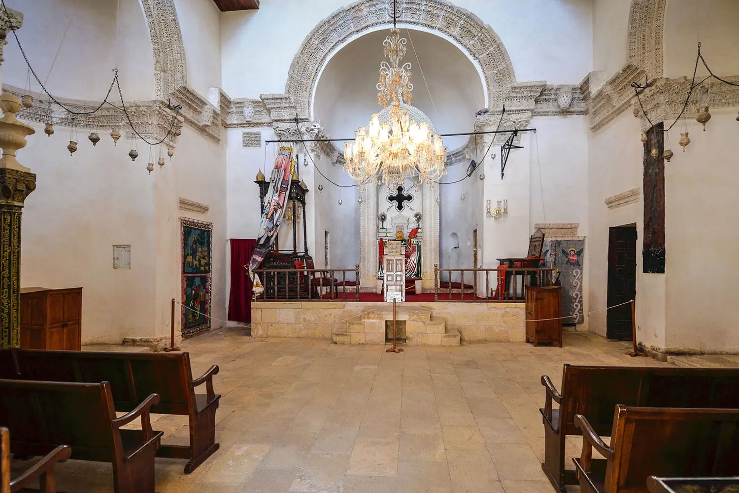 Inside the church of Deyrulzafaran Monastery
