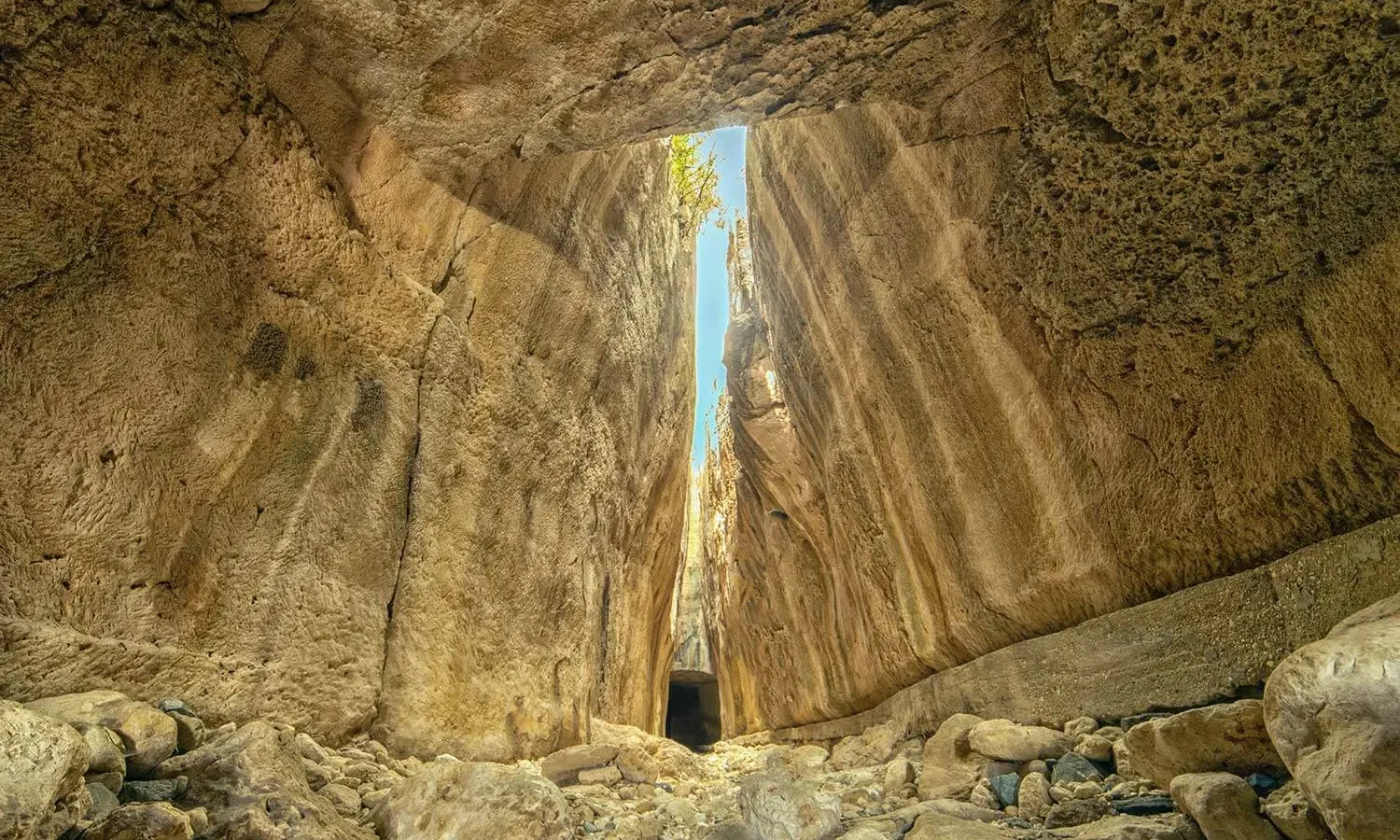 Inside the Roman Titus Tunnel at Samandağ
