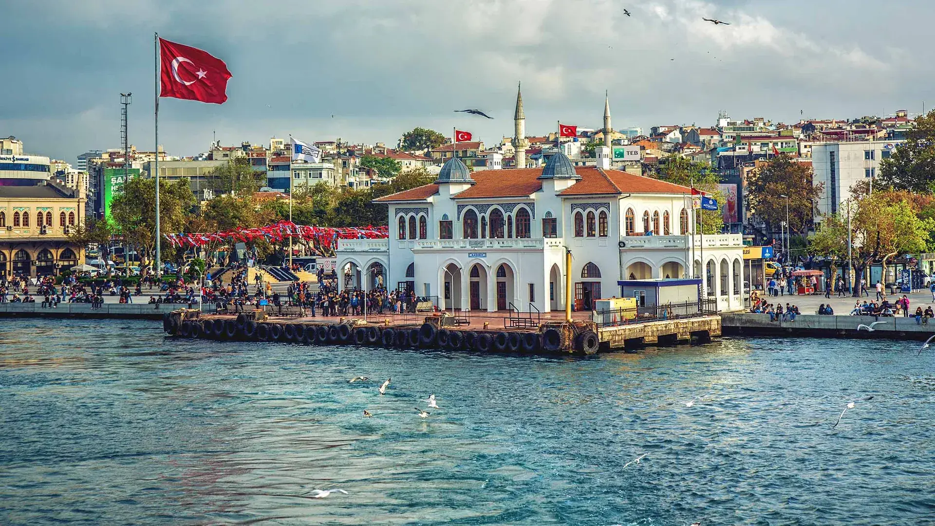 Kadıköy pier on the Asian shore of Istanbul