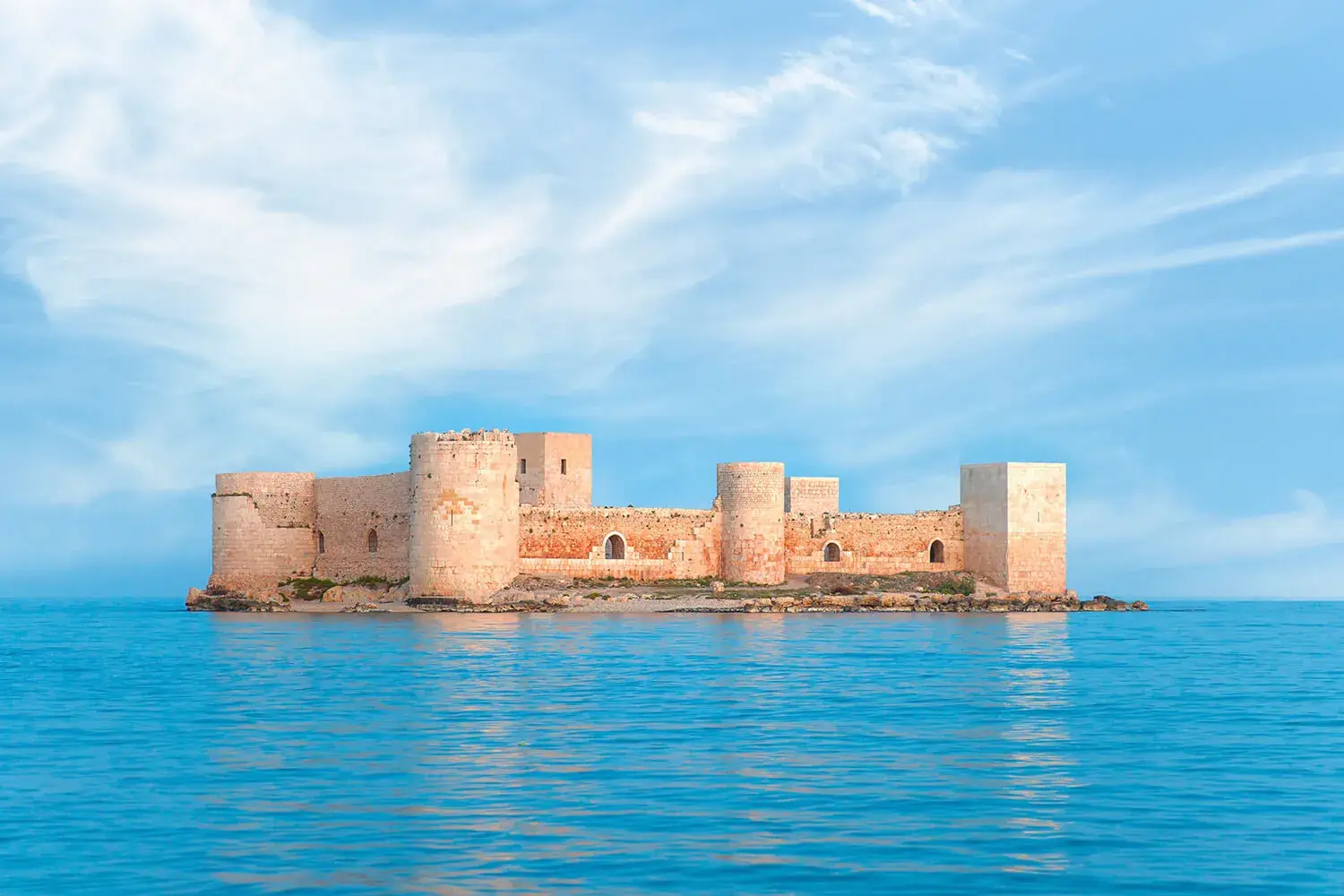 Kızkalesi, the Maiden's Castle, on its island off the Mersin coast