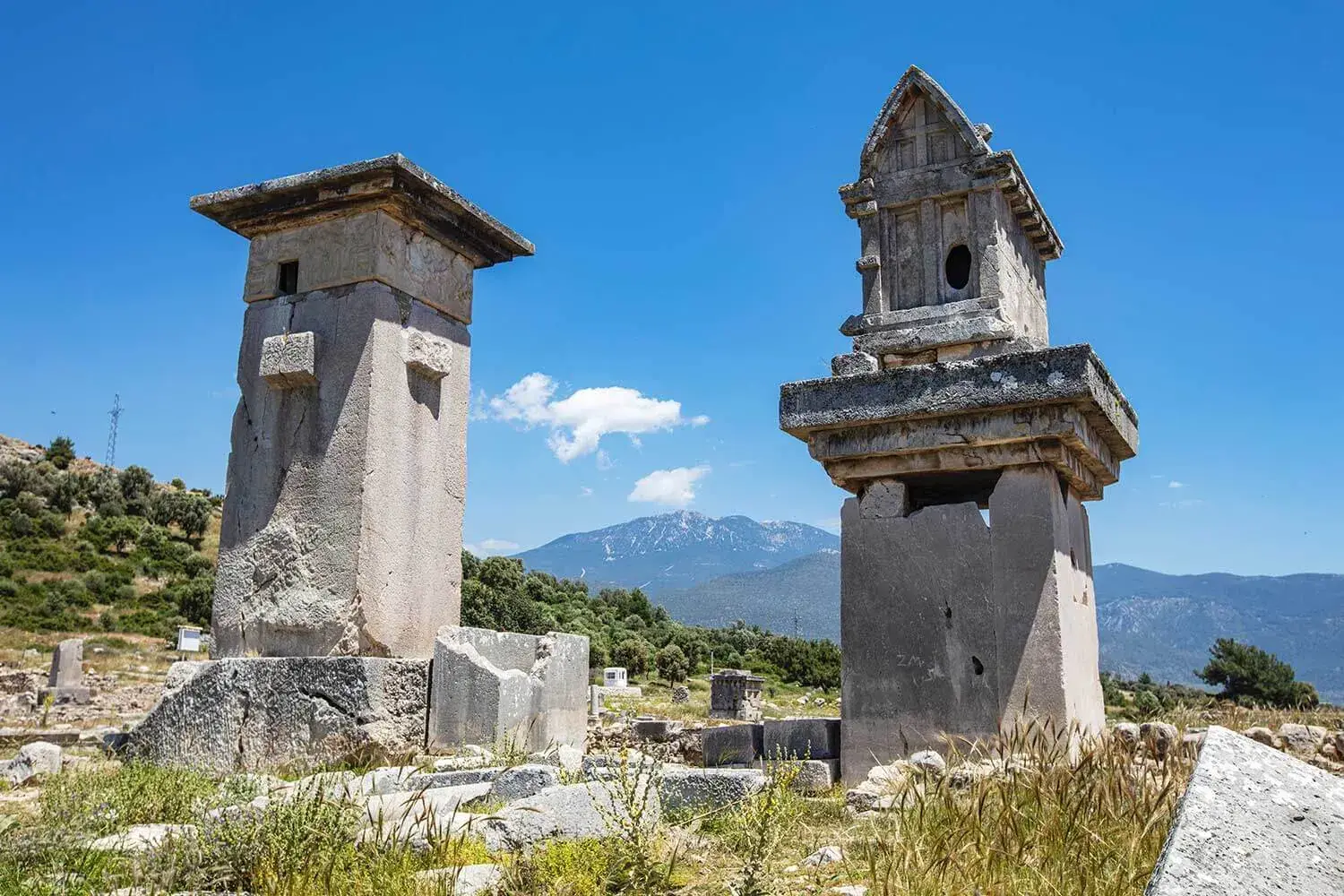 Lycian pillar tombs at Xanthos