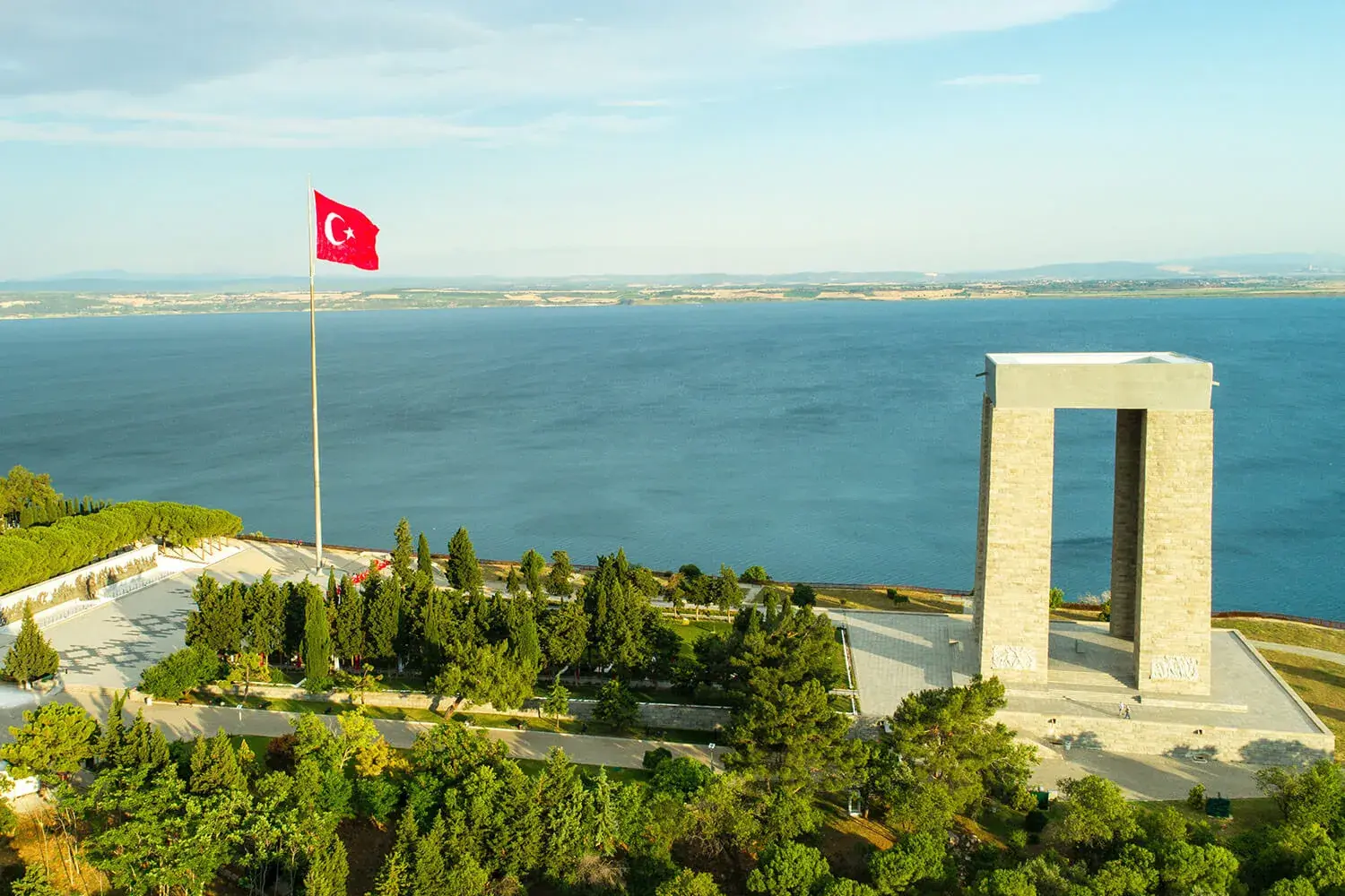 Martyrs' Memorial above the Dardanelles, Gallipoli