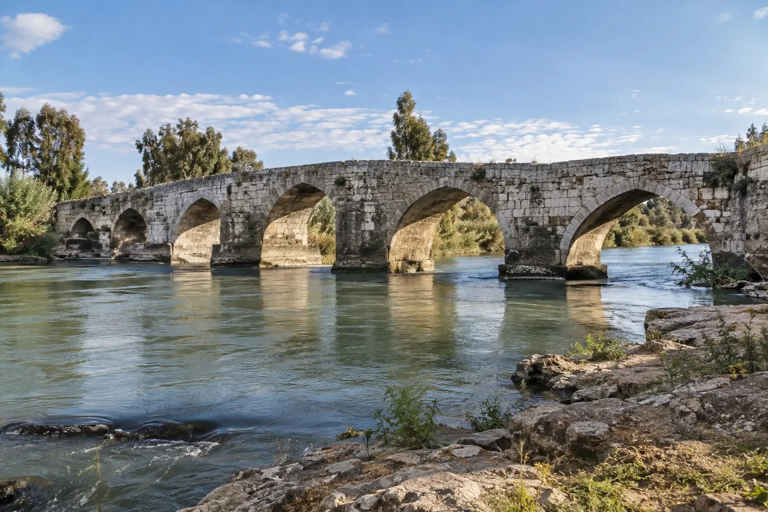 The old stone bridge over the Ceyhan at Misis
