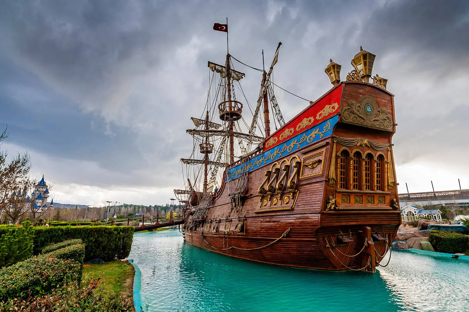 The pirate ship replica in Sazova Park