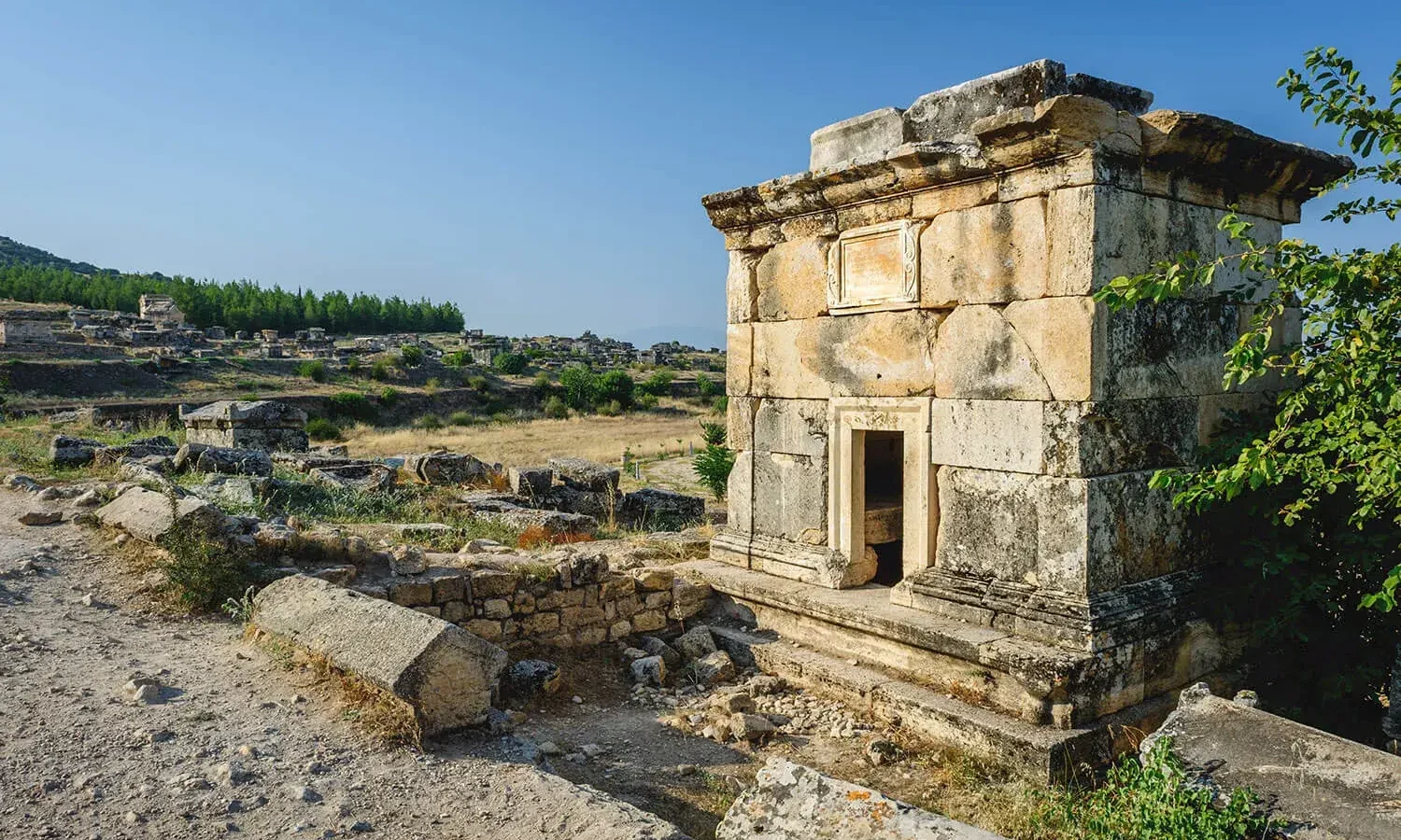 A Roman tomb in the necropolis of Hierapolis
