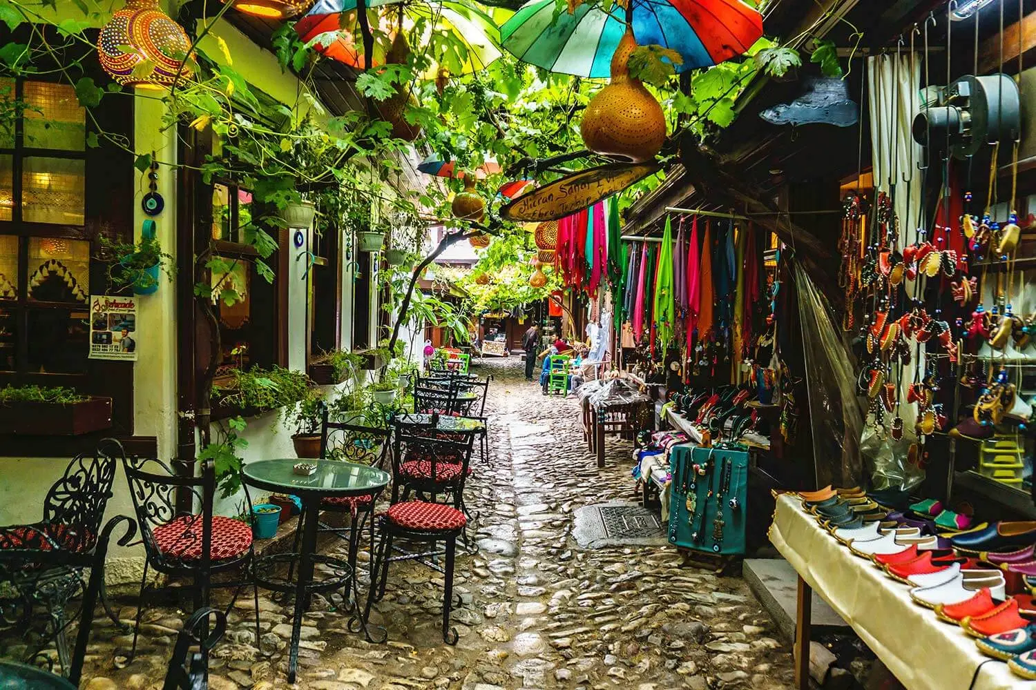 A shaded bazaar lane in old Safranbolu