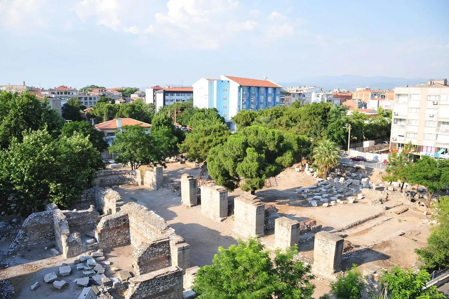 The Thyateira excavation site in the centre of Akhisar