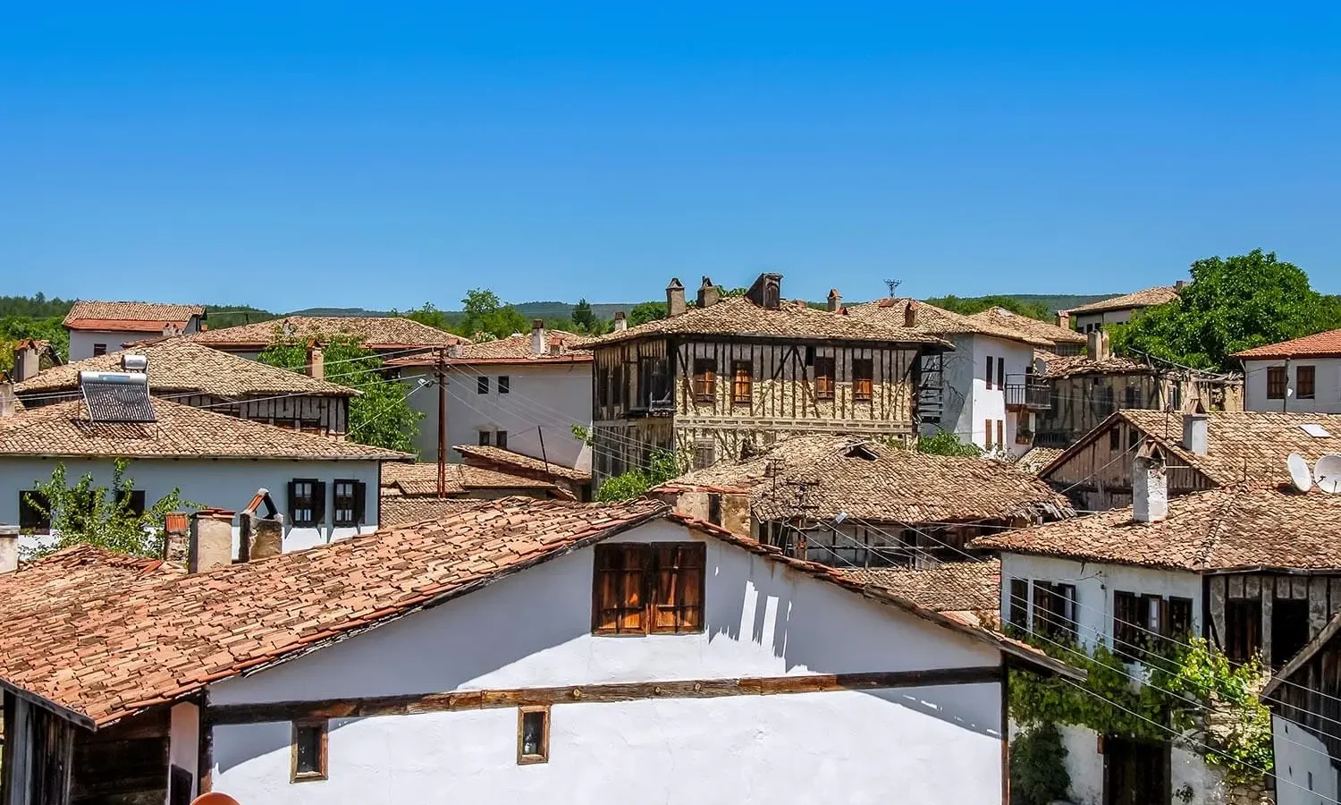 Tiled roofs of Yörük Village near Safranbolu