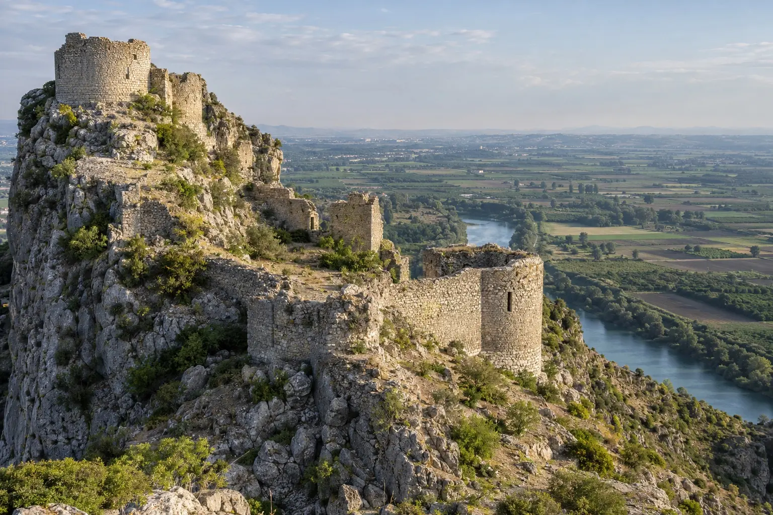 Yılankale above the Ceyhan river